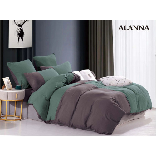 Комплект постельного белья Alanna Vega Жатка Двухцветный AVJ007 Полутораспальный