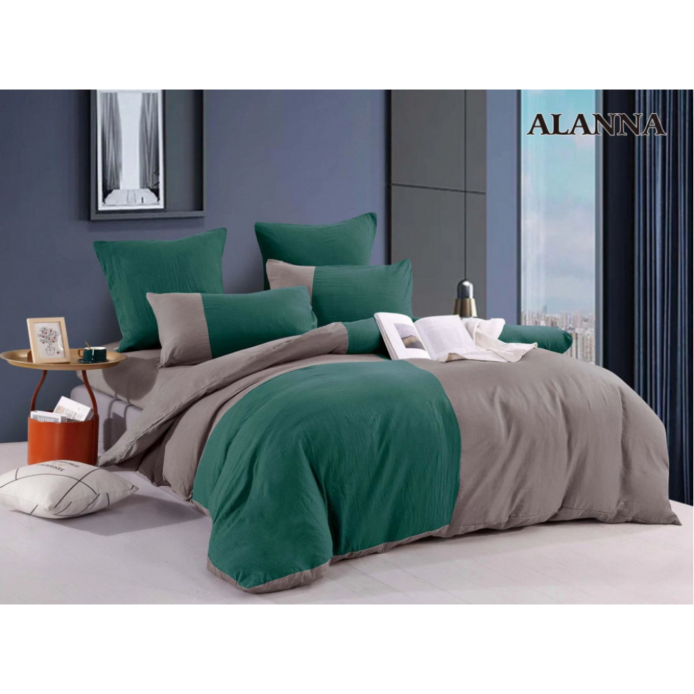 Комплект постельного белья Alanna Vega Жатка Двухцветный AVJ021 Полутораспальный